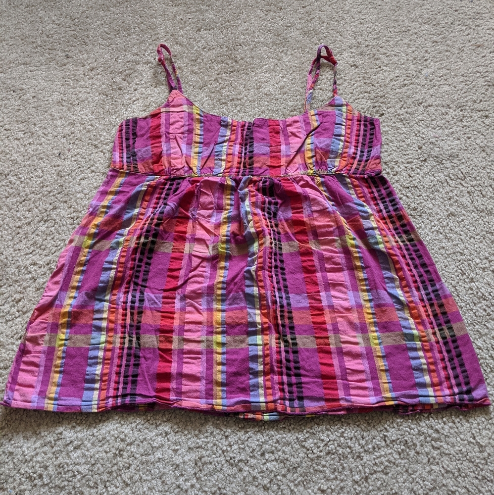 Pink and Purple Plaid Kirra Tank